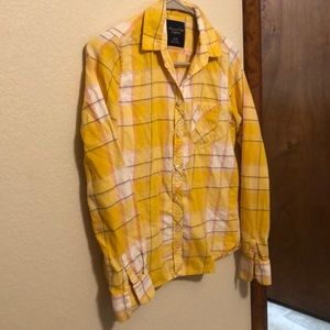 American Eagle Yellow Western Shirt